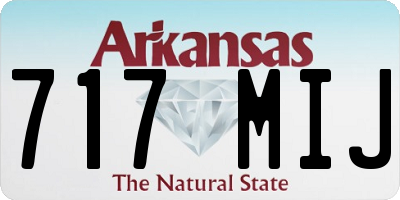 AR license plate 717MIJ