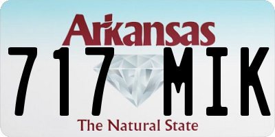 AR license plate 717MIK