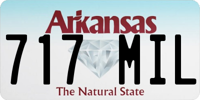 AR license plate 717MIL