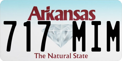 AR license plate 717MIM