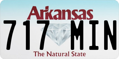 AR license plate 717MIN