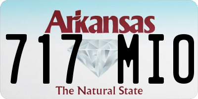AR license plate 717MIO