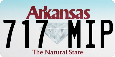 AR license plate 717MIP