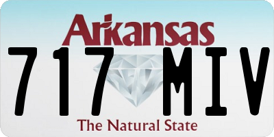 AR license plate 717MIV
