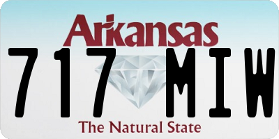 AR license plate 717MIW