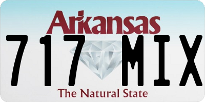 AR license plate 717MIX