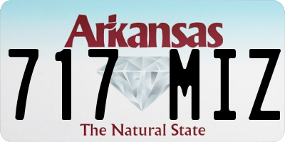 AR license plate 717MIZ