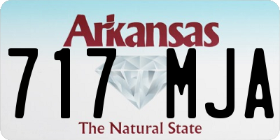 AR license plate 717MJA