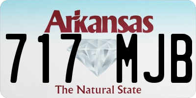 AR license plate 717MJB