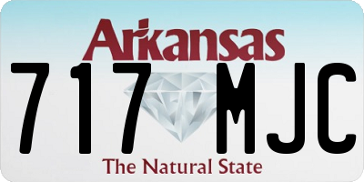 AR license plate 717MJC