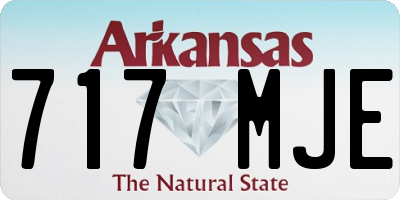 AR license plate 717MJE