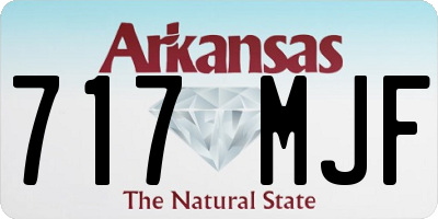 AR license plate 717MJF