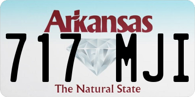 AR license plate 717MJI