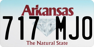 AR license plate 717MJO