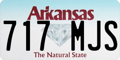 AR license plate 717MJS