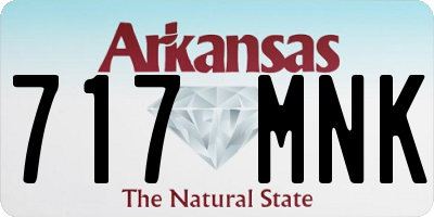 AR license plate 717MNK