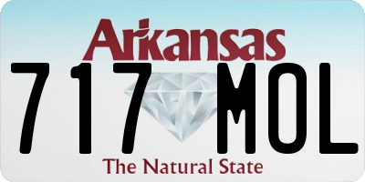 AR license plate 717MOL