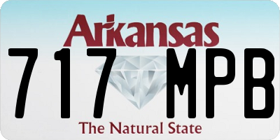 AR license plate 717MPB