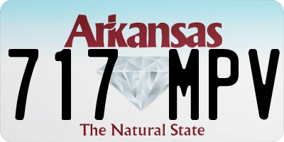 AR license plate 717MPV