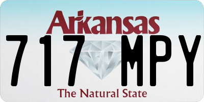 AR license plate 717MPY