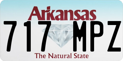 AR license plate 717MPZ