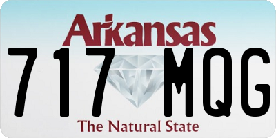 AR license plate 717MQG
