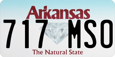 AR license plate 717MSO