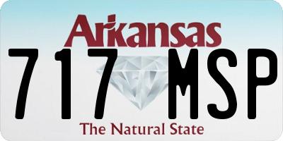 AR license plate 717MSP