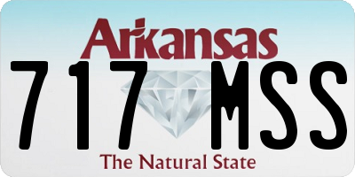 AR license plate 717MSS