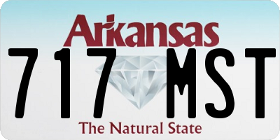 AR license plate 717MST
