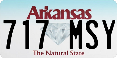 AR license plate 717MSY