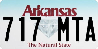 AR license plate 717MTA