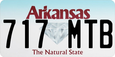 AR license plate 717MTB