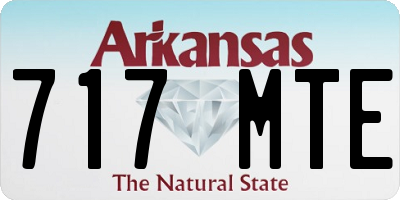 AR license plate 717MTE