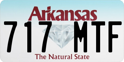 AR license plate 717MTF