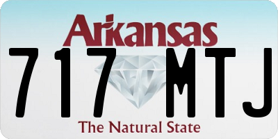 AR license plate 717MTJ