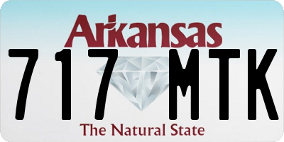 AR license plate 717MTK