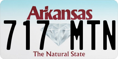 AR license plate 717MTN