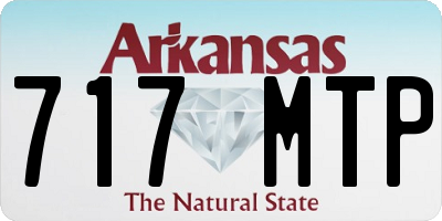 AR license plate 717MTP