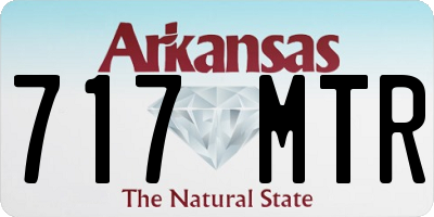 AR license plate 717MTR