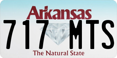 AR license plate 717MTS