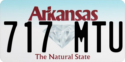 AR license plate 717MTU