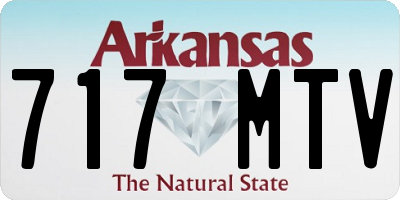 AR license plate 717MTV