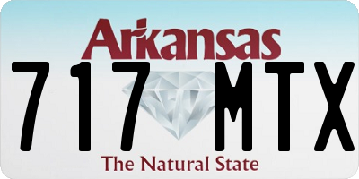 AR license plate 717MTX