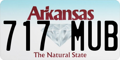 AR license plate 717MUB