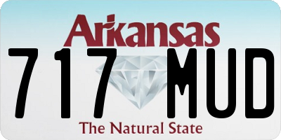 AR license plate 717MUD