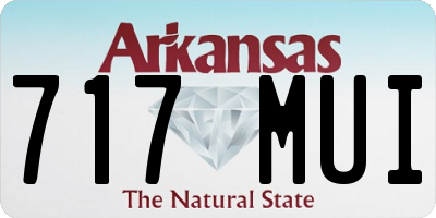 AR license plate 717MUI