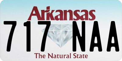 AR license plate 717NAA