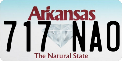 AR license plate 717NAO