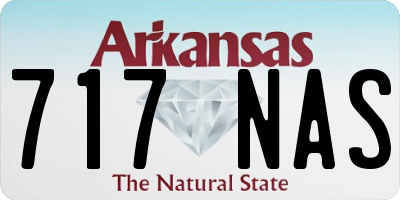 AR license plate 717NAS